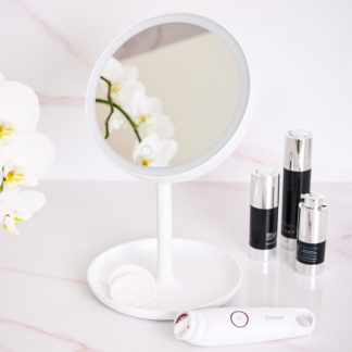 Beurer BS 45 Trådløst bordspeil med LED-lys, 17,5 cm