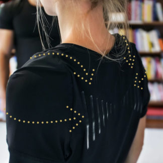 Swedish Posture Reminder Holdningskorrigerende t-skjorte for dame, sort