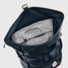 Fjällräven High Coast Foldsack 24 Ryggsekk åpen med innvendige lommer.