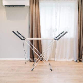 Ontario Elektrisk tørkestativ med varmeelementer, antrasitt