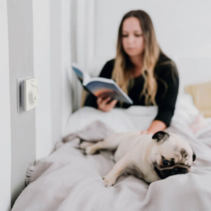 Miteless Home kjemikaliefri middbeskyttelse med ultralyd, beige - Bilde 3