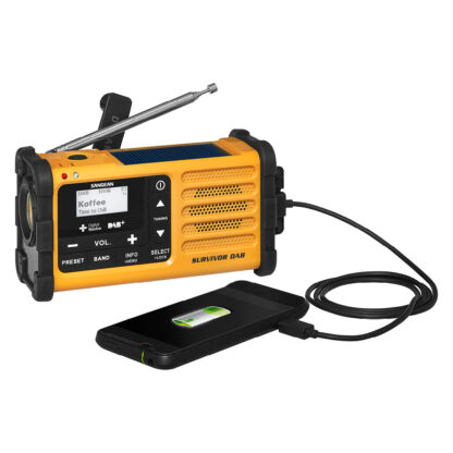 Sangean MMR-88 bærbar nødradio med sveiv, solcelle, DAB+ og FM - Bilde 12