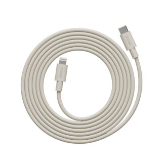 Avolt Cable 1 USB-C til Lightning ladekabel 2m, beige