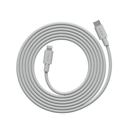 Avolt Cable 1 USB-C til Lightning ladekabel 2m, grå