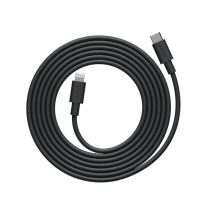 Avolt Cable 1 USB-C til Lightning ladekabel 2m, sort