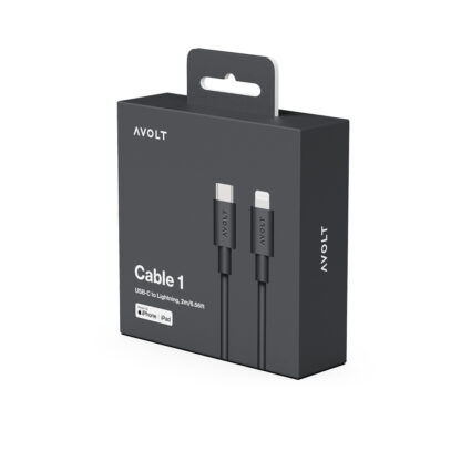 Avolt Cable 1 USB-C til Lightning ladekabel 2m, sort - Bilde 2