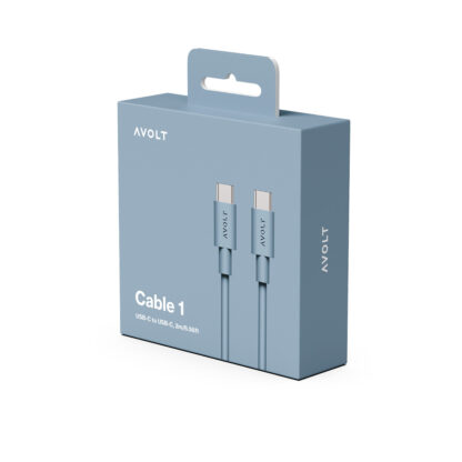 Avolt Cable 1 USB-C til USB-C ladekabel 2m, blå - Bilde 2