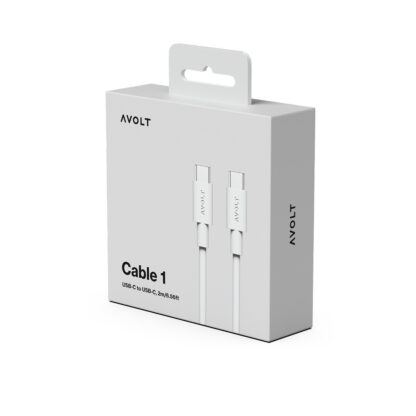 Avolt Cable 1 USB-C til USB-C ladekabel 2m, grå - Bilde 2