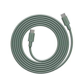 Avolt Cable 1 USB-C til USB-C ladekabel 2m, grønn
