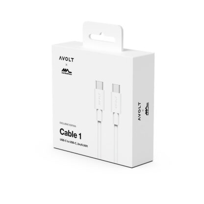 Avolt Cable 1 USB-C til USB-C ladekabel 2m, hvit - Bilde 2