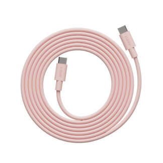 Avolt Cable 1 USB-C til USB-C ladekabel 2m, rosa