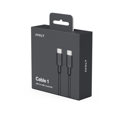 Avolt Cable 1 USB-C til USB-C ladekabel 2m, sort - Bilde 2