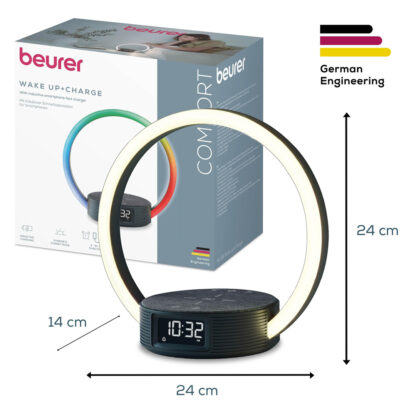Beurer WL 65 Wake up+Charge vekkerklokke med lys og trådløs lader - Bilde 6