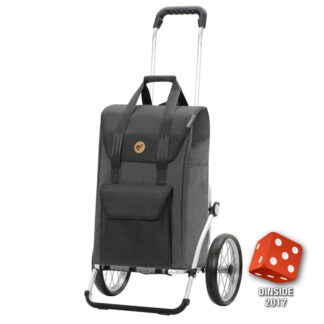 Andersen Royal Shopper Senta 2.0 Trillebag m/ store hjul 49L, svart