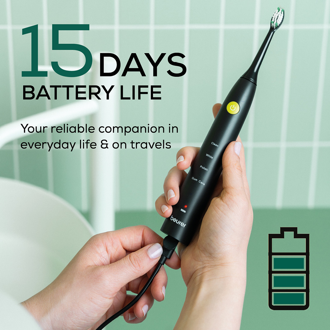 Beurer SC 30 Elektrisk tannbørste, sort - Bilde 8