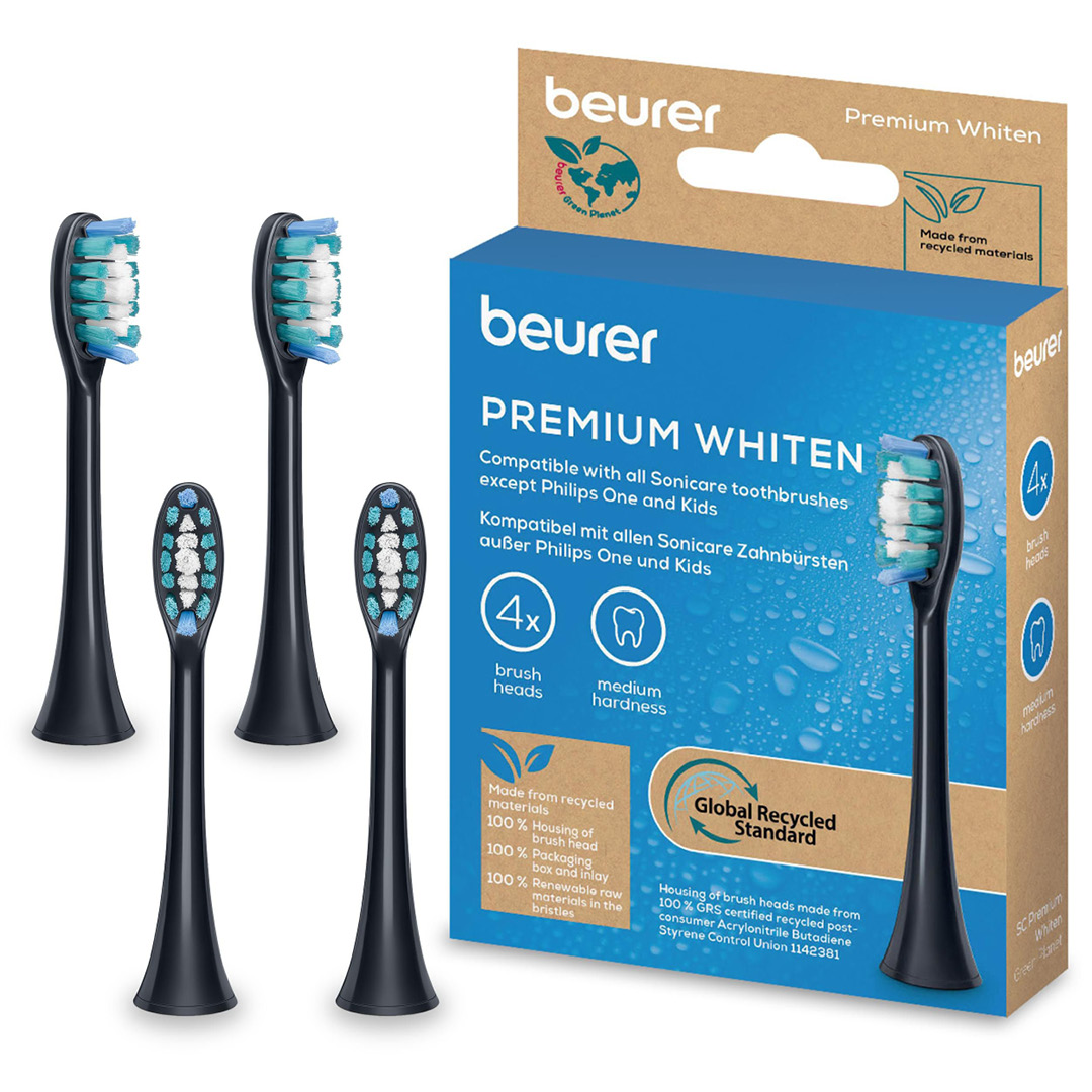 Beurer SC Premium Whiten Tannbørstehoder, 4-pakning