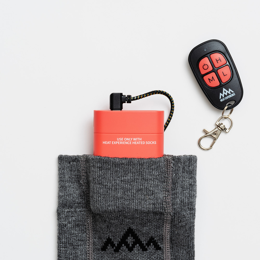 HeatX Heated Everyday Varmesokker m/batteri V2, kremfarget - Bilde 7