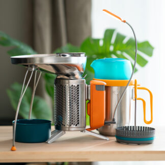 BioLite CampStove 2+ komplett stormkjøkken m/grill, vannkoker og presskanne