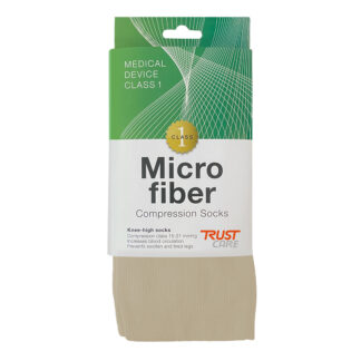 Trust Care Kompresjonsstrømper i mikrofiber, beige