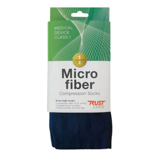 Trust Care Kompresjonsstrømper i mikrofiber, mørk blå