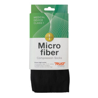 Trust Care Kompresjonsstrømper i mikrofiber, sort