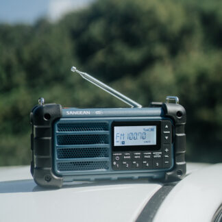 Sangean MMR-99 bærbar nødradio med sveiv, solcelle, DAB+, FM og Bluetooth, blå