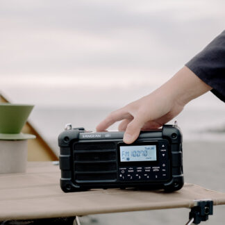 Sangean MMR-99 bærbar nødradio med sveiv, solcelle, DAB+, FM og Bluetooth, svart