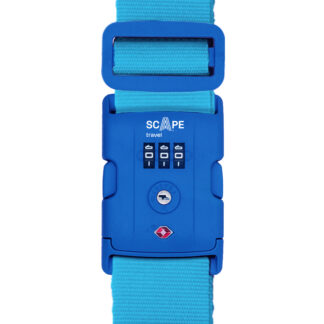 Scape Travel Baggasjebånd med TSA-kodelås, blå