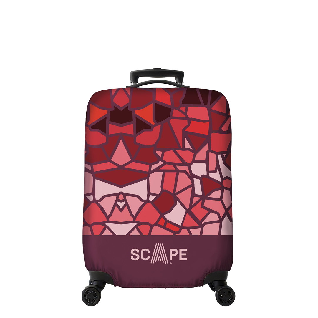 Scape Travel Beskyttelsestrekk til koffert, rød - Bilde 2