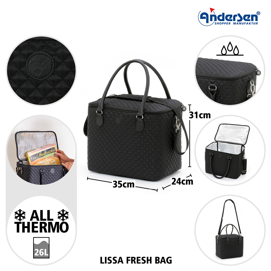 Andersen LISSA Kjølebag 26L, svart - Bilde 4