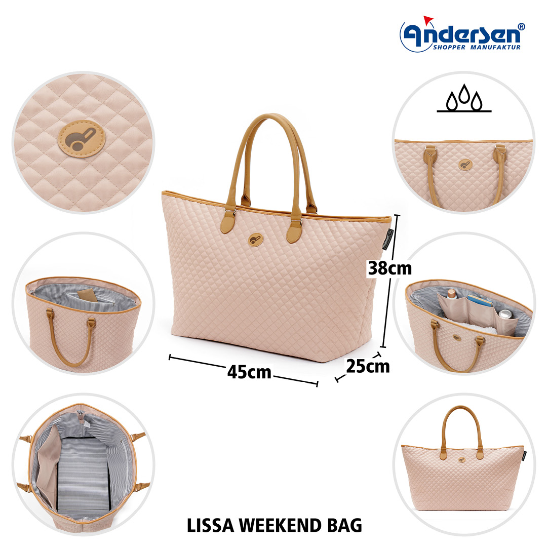 Andersen LISSA Reiseveske 43L, sand - Bilde 3