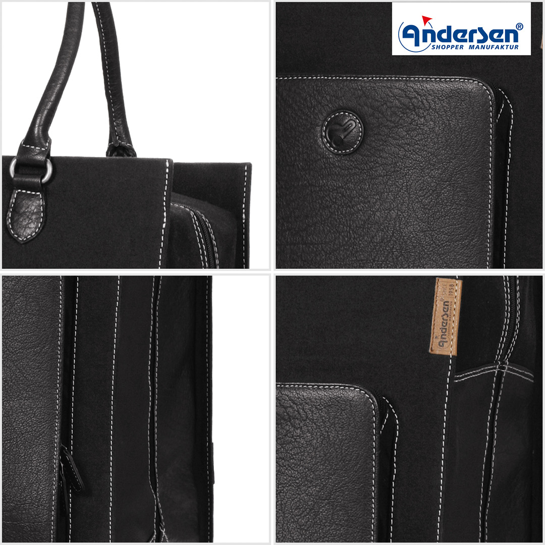 Andersen Royal Shopper Charu Trillebag 49L, svart - Bilde 6