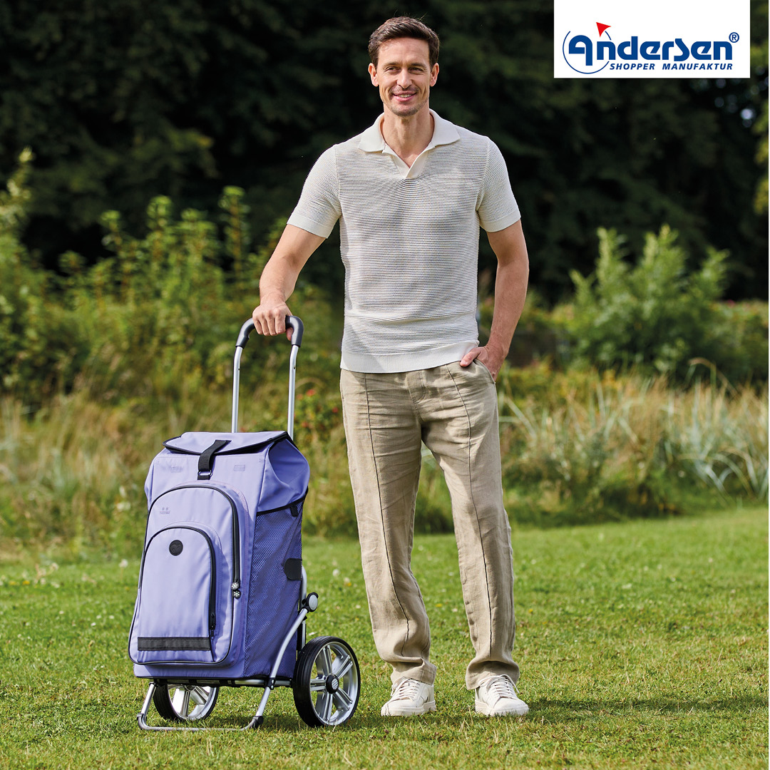 Andersen Royal Shopper Hydro 3.0 Trillebag 62L, lilla - Bilde 2