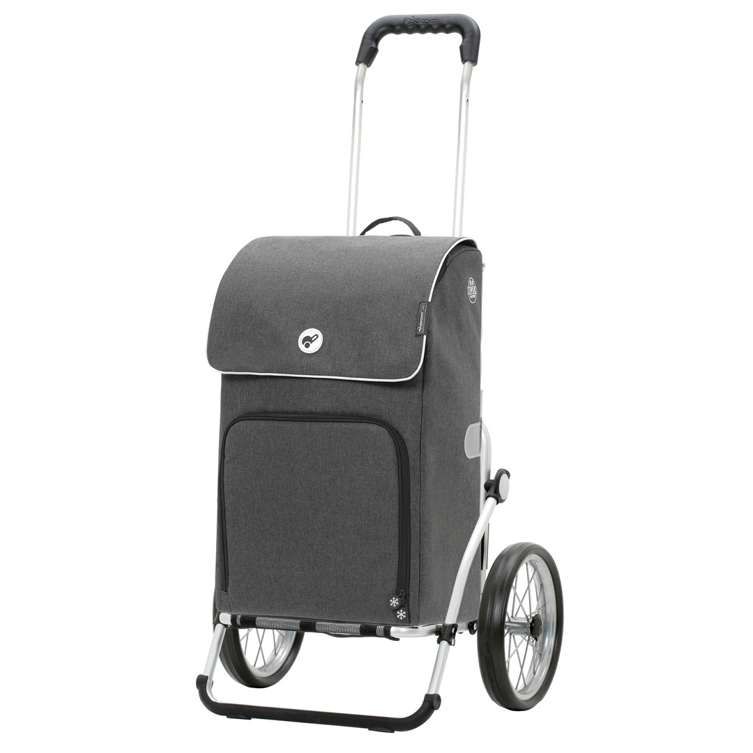 Andersen Royal Shopper Ipek Maxi Trillebag med kjølebag 40L, grå