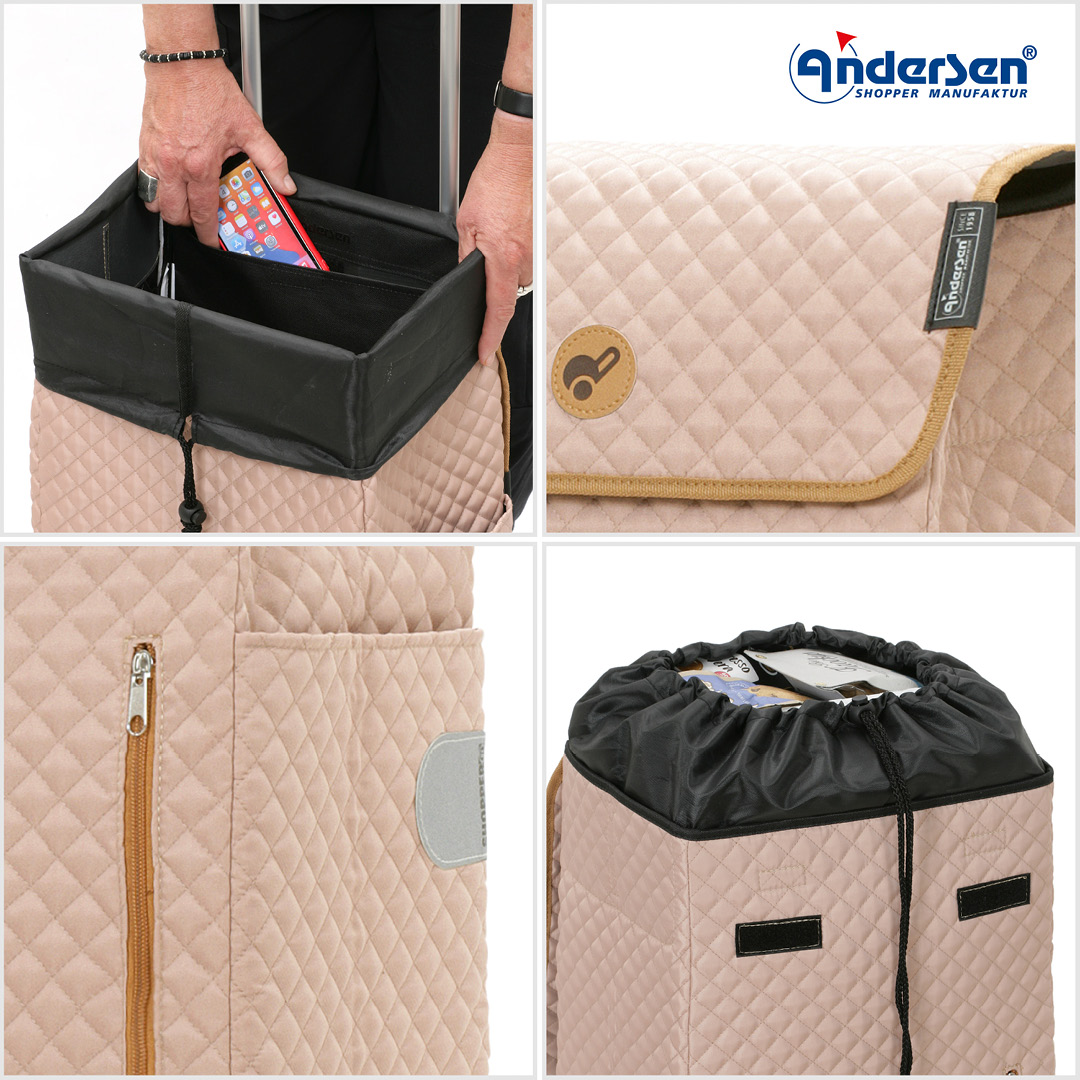 Andersen Royal Shopper LISSA Trillebag 43L, sand - Bilde 6