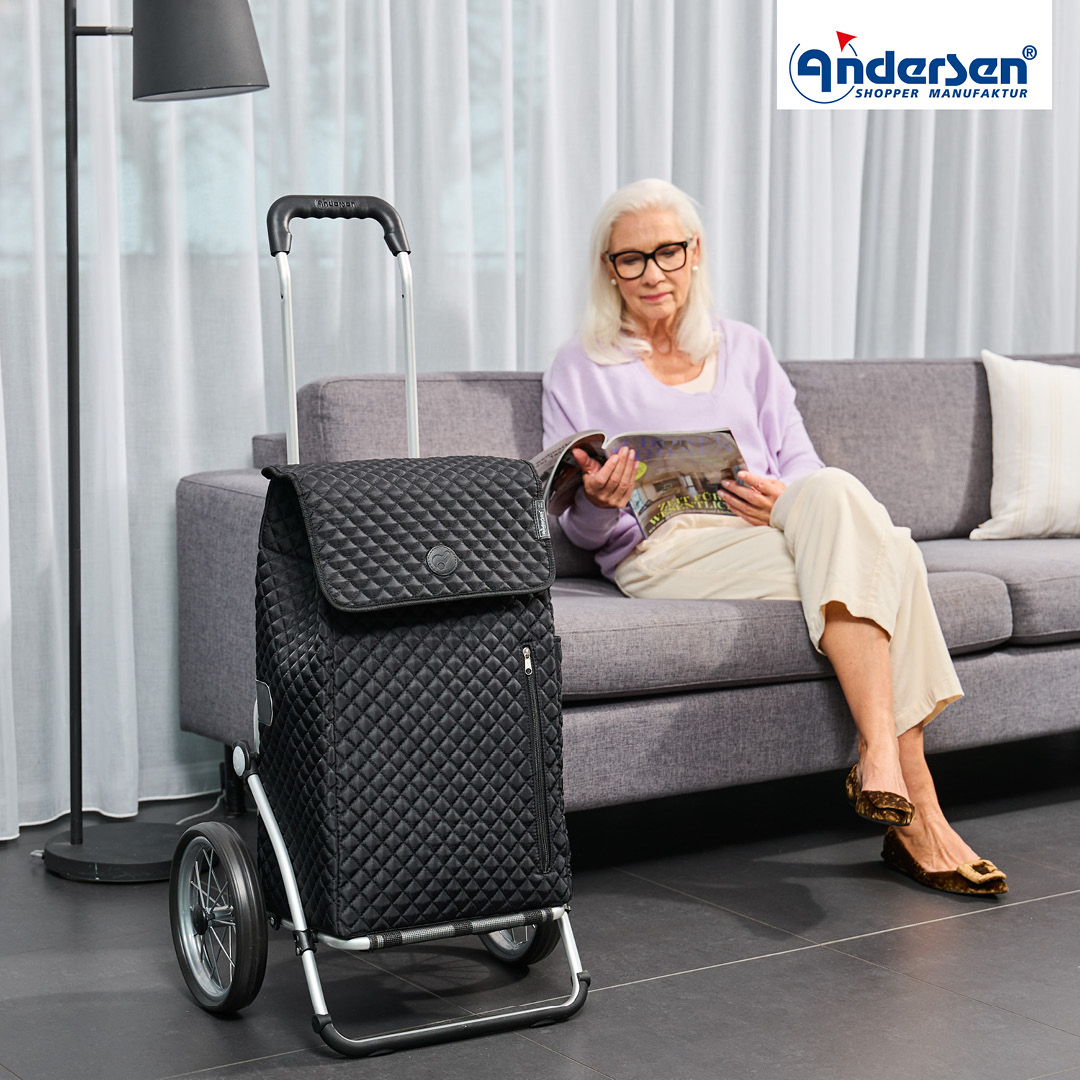 Andersen Royal Shopper LISSA Trillebag 43L, svart - Bilde 2