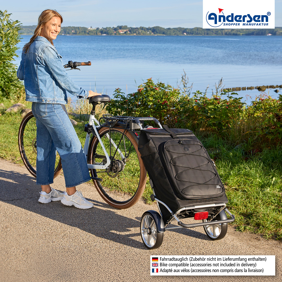 Andersen Royal Shopper Plus Fado 3.0 Trillebag 74L, svart - Bilde 2