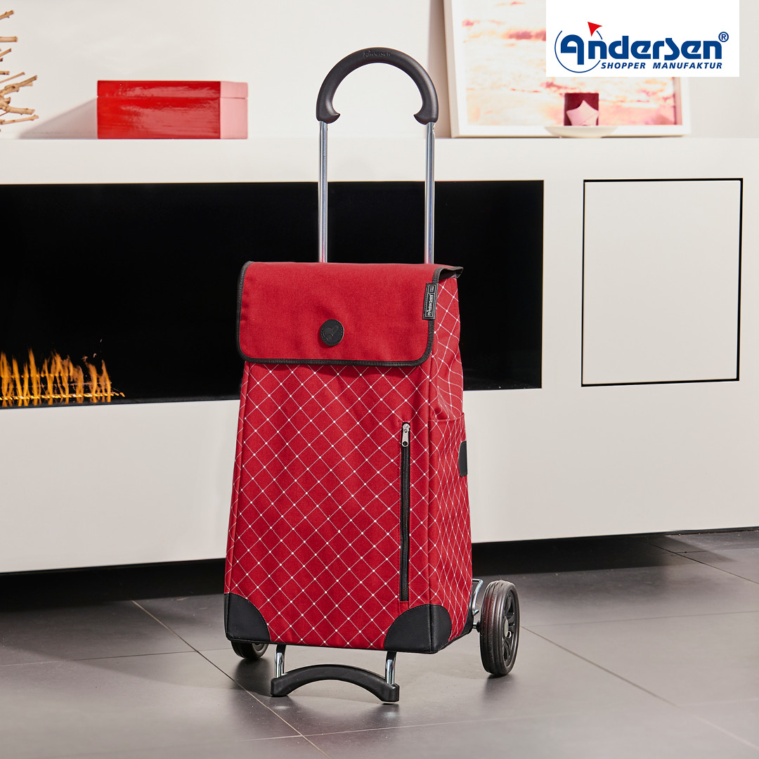 Andersen Scala Shopper Sofia Trillebag 43L, rød - Bilde 2