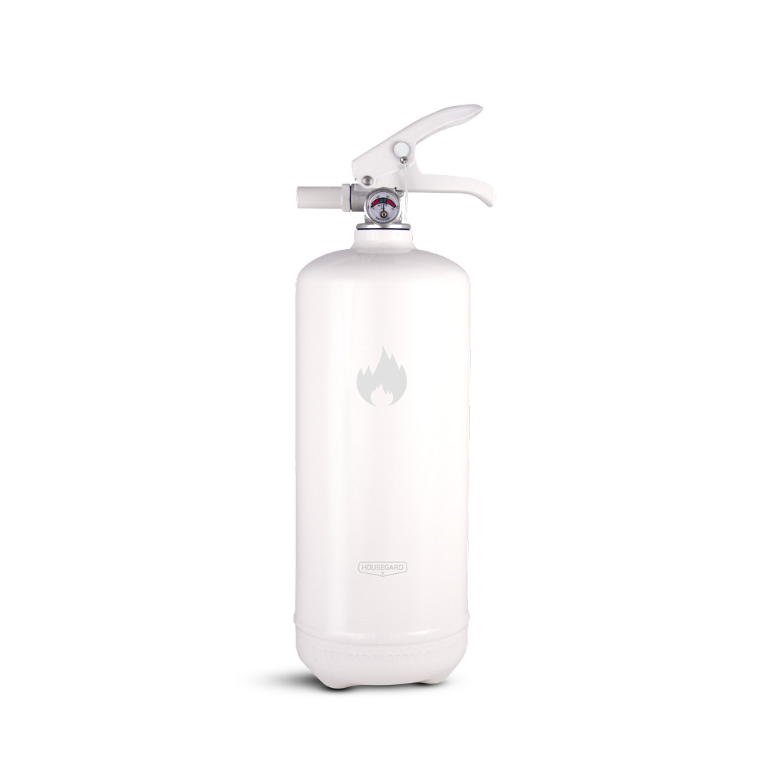 Housegard 2 kg pulverslukker, hvit