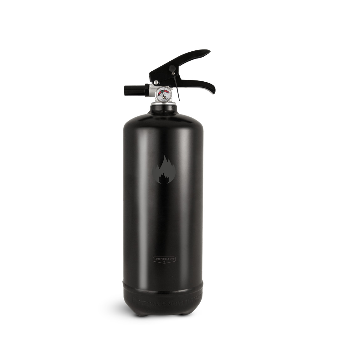 Housegard 2 kg pulverslukker, svart