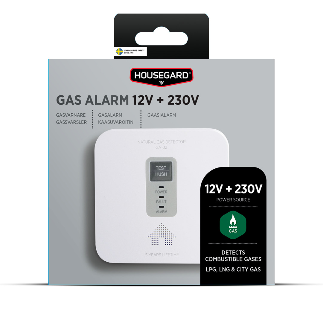 Housegard GA102 gassvarsler, 12V/230V - Bilde 4