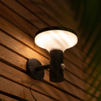 Brendz Birao solcelle vegglampe med bevegelsessensor