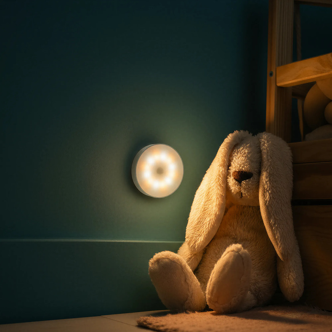 Brendz Elim rundt trådløst lys med touch-dimmer, hvit - Bilde 2